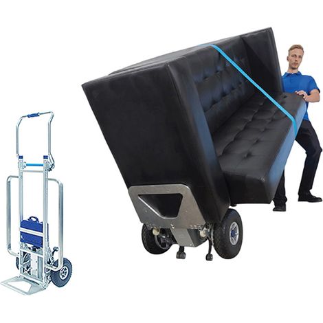 Diable électrique escalier pliable - Tablier large - Charge max 170kg - DMEG170/EL/CV