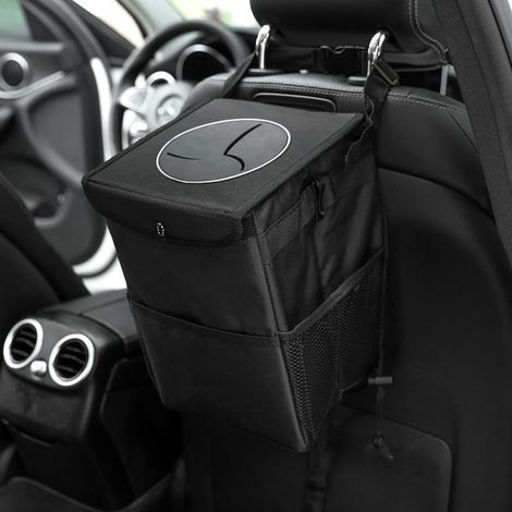 Ahlsen Auto-Mülleimer mit Deckel – hängende Aufbewahrungstasche für Auto-Müll (1/4)