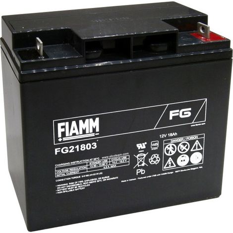 Batteria al piombo Fiamm 12V-18Ah ricaricabile FG21803