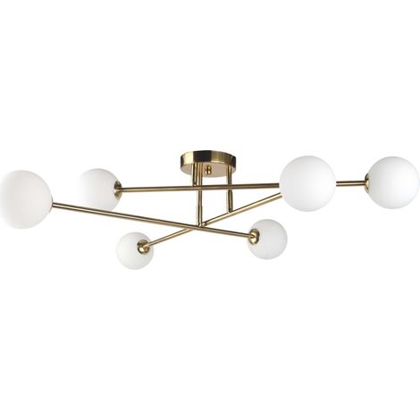 Light Prestige Dorado 6x G9 28 W Weißgold Deckenleuchte
