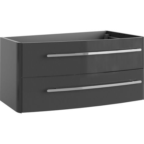 Lanzet Classico Waschtischunterschrank 100cm Anthrazit, links"-"7963912 (1/2)