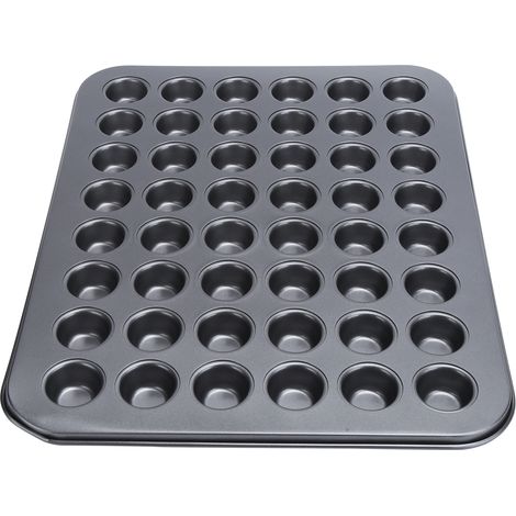 Moule à mini-cupcakes rond antiadhésif 48 cavités - Accessoire de cuisson (1/5)