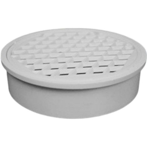 Bouchon de vidange PVC - 1 unité - Blanc robuste - Système anti-fuite réutilisable - Balcon et terrasse - Diamètre 200mm (1/5)