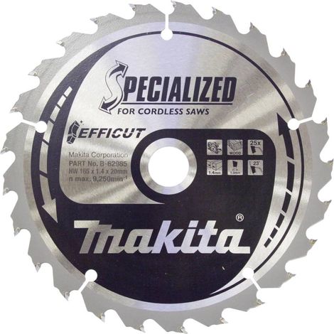 Disco Legno 165mm Makita B-62985