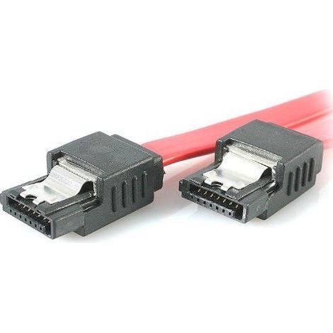 StarTech ST LSATA8 - Kabel SATA 6 Gb/s Bu. SATA Bu., 20 cm, rot, Metall (1/5)