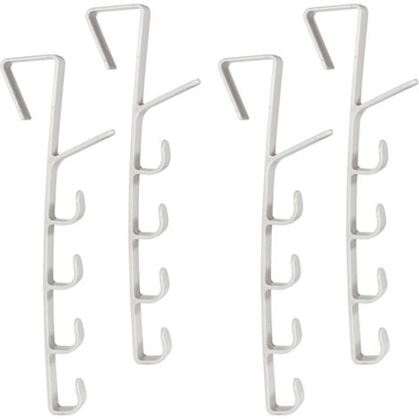 Türhaken 4er Set Türgarderobe, Kleiderhaken, Handtuchhalter, Türhakenleiste