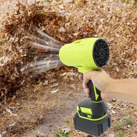 Cordless Leaf Blower Brushless Electric Air Duster 21000rpm Handheld Cordless Air Blower for Snow/Patio/Garden/Garage Cleaning with 2 Lithium Batteries