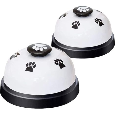 Cloche d'apprentissage pour animaux, sonnette interactive chien et chat, accessoire éducation propreté, pack de 2, entraînement à la propreté, outil dressage domestique. (1/5)