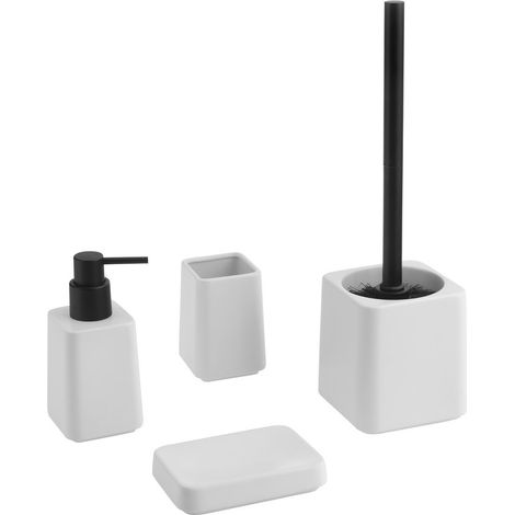 Sapho Accessoires - Set d'accessoires de salle de bains, blanc PW420