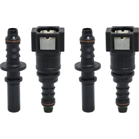 2 Ensemble/Droit-7.89mm à 8mm Droit Voiture Carburant Tuyau Rapide Libération Connecteur de Tuyaux d'Essence Adaptateurs de Durites pour Voitures Connecteur de coupleur à dégagement rapide de tube (1/5)