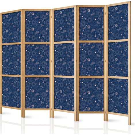 Japanischer Paravent artgeist Flizelin dunkel 225 cm x 172 cm