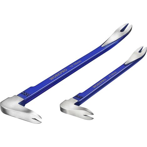 Workpro – Pied de biche 30,5 cm – Extracteur de clous 20,3 cm – Acier au carbone haute dureté – Conception antirouille pour rénovation