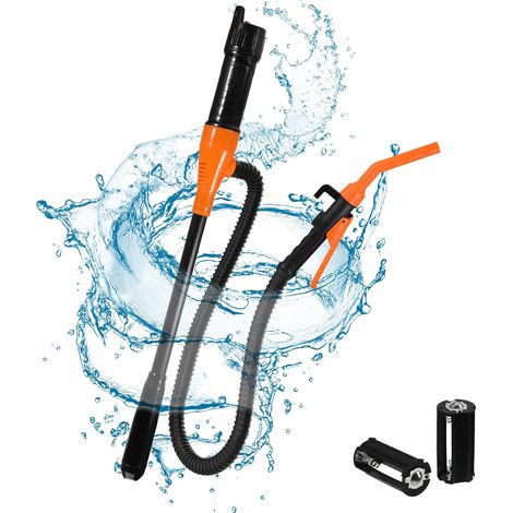 Battery Operated Grease Pump 2.4Gpm with Flow Control Nozzle Electric Pump Fuel for Petrol (1/5)