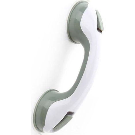 2 PCS Poignée baignoire de sécurité/Poignéee/Ventouse de douche pour salle de bain + WC (Gris) (1/5)