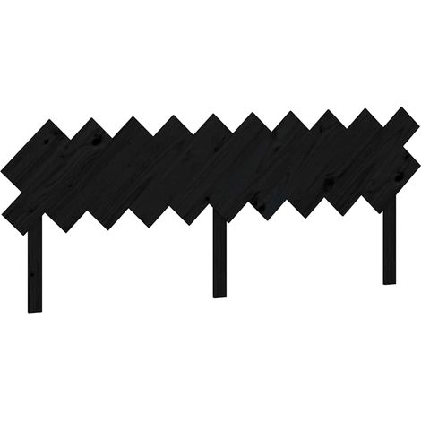 Maison Exclusive - Cabecero de cama madera maciza de pino negro 1 (1/5)