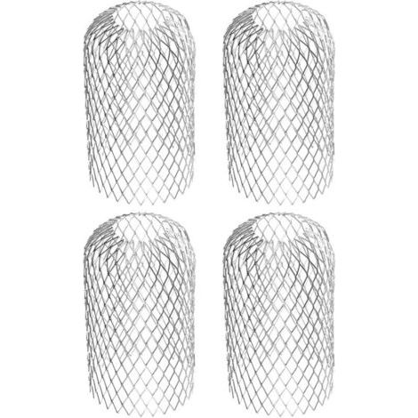 Filtre de gouttière en aluminium flexible, diamètre 8 cm, filtre de protection des feuilles en maille, couvercle de gouttière pour protéger les gouttières des feuilles de toit (1/5)