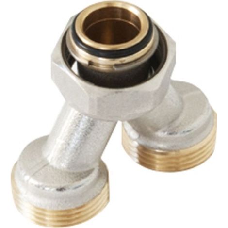 RACCORDO A Y CON GIRELLO E ATTACCHI 3/4&quotx18 TIEMME G3/4&quot  3/4&quotx18