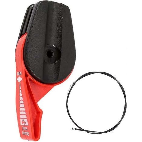 Câble d'accélérateur pour tondeuse à gazon, interrupteur de commande, levier de commande, poignée, accessoires pour tondeuse à gazon (rouge, 2 pièces) (1/5)