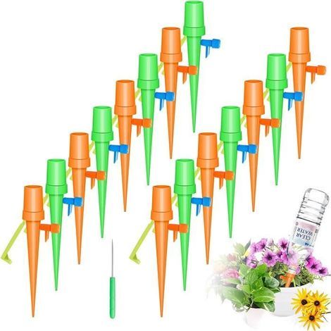 Automatic Irrigation Kit - Adjustable System with Control Valve - 15 Pieces