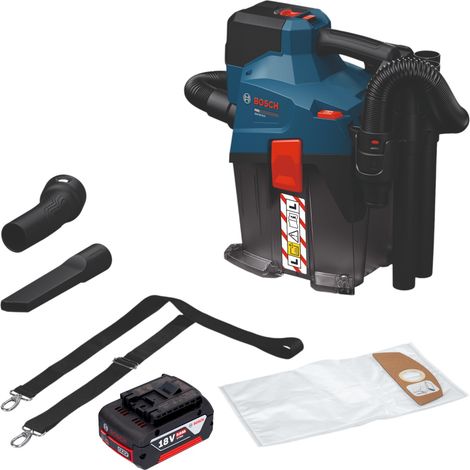 Bosch GAS 18V-6L S Akku Staubsauger 18 V 6 l Staubklasse L + 1x Akku 5,0 Ah - ohne Ladegerät