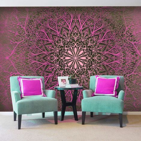 Papier peint mandala d'amour - 150 x 105 cm (1/4)