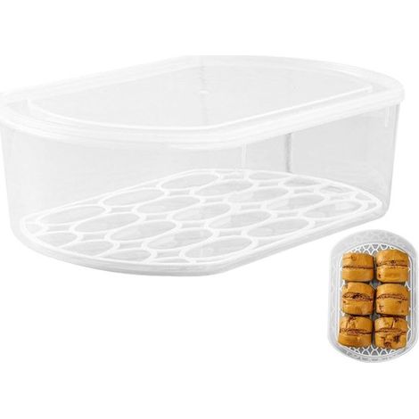 Scatola per ravioli surgelati - Contenitore per ravioli - Organizzatore per alimenti - Scatola trasparente per alimenti (1/5)
