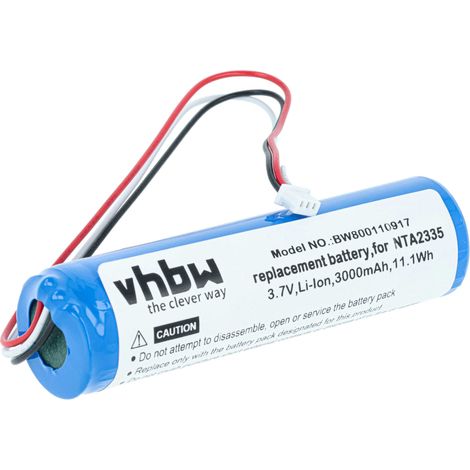 vhbw Akku Ersatz für NTA2335 für Lautsprecher Boxen Speaker (3000 mAh, 3,7 V, Li-Ion)