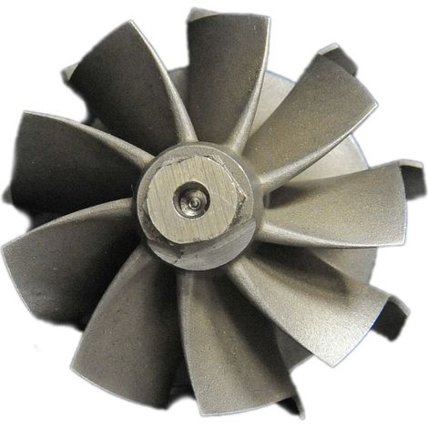 Rotor de alto caudal con rueda de eje turbo de 9 álabes K04 44,5/50 F09-0201 (1/3)