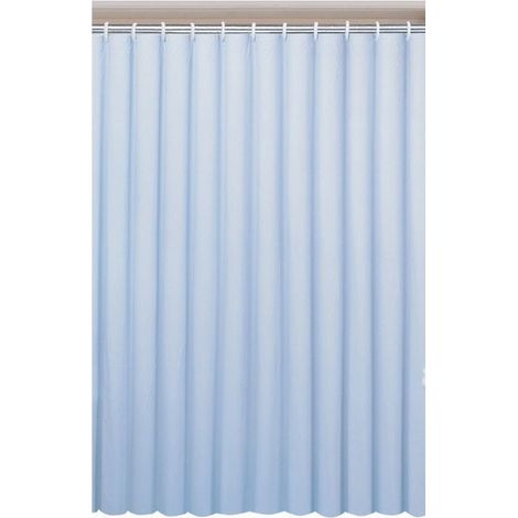 Rideau de douche 180x200cm, PEVA, bleu