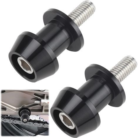 protezioni per telaio moto in lega di alluminio da 8 mm, proteggi la tua moto con queste protezioni universali per forcellone, viti incluse, accessorio resistente per appassionati di moto. (1/5)