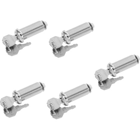Lot de 5 petits cadenas ronds pour armoire (1/5)