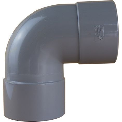 Coude PVC 87°30 Mâle/Femelle Ø80 - First Plast (1/5)