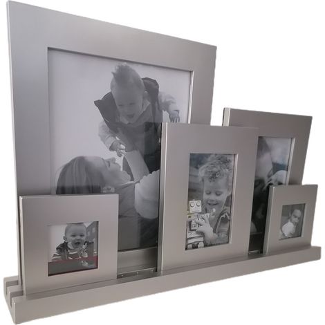 Porta foto da tavolo album cornice in pvc per 5 ritratti collage moderno vintage bellissimo e particolare (1/5)