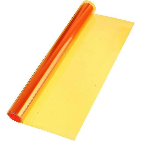 Klebefolie für Autoscheinwerfer, 30 cm x 120 cm, orangefarbenes Vinyl (1/3)