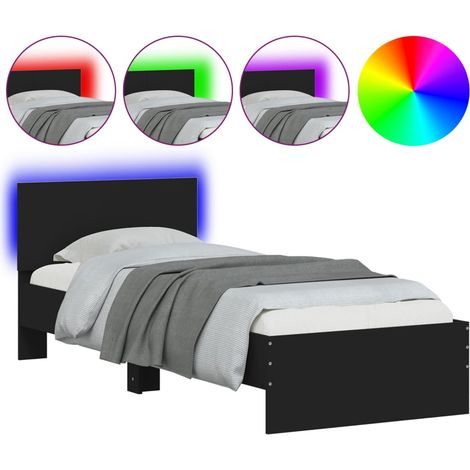 Maison Exclusive - Estructura de cama con cabecero y luces LED ne (1/5)