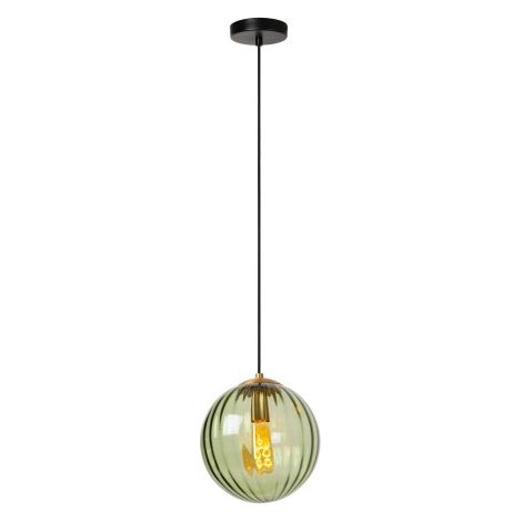Lampada sospensione sfera vetro verde Monsaraz E27 40W Lucide