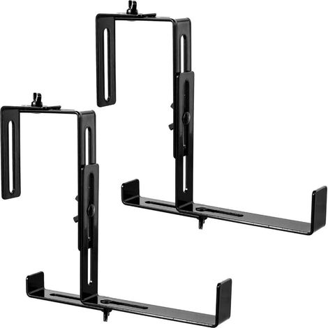 Lot de 2 supports de jardinière réglables pour clôture de jardin (1/5)
