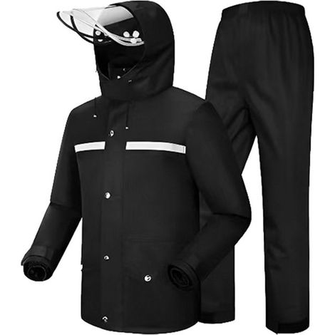 Regenmantel – Regen- und Schneejacke – Unisex – EVA – Leicht und wasserdicht – Zweiteiliges Design – Größe 4XL (1/5)