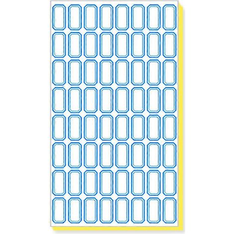 Étiquettes autocollantes pour dossiers, imperméables, bleues, 140 feuilles, style 4 (1/5)