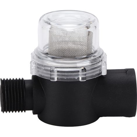 Filtre à eau inox 50 mesh avec crépine démontable 1/2 pouce pour camping-car, écran de filtration acier inoxydable, protection pompe (1/5)
