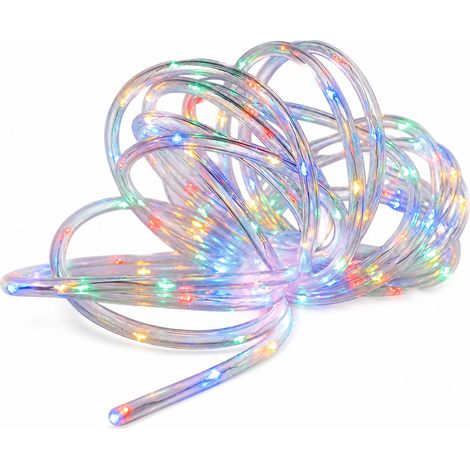 Guirlande Lumineuse LED Solaire en Tube, 300 LED Blanches, Étanche avec Télécommande, Jardin Extérieur (1/5)