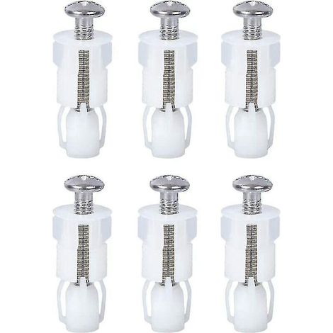 Befestigungsmaterial für WC-Sitzscharniere, 6 Stück, WC-Deckel-Spreizschrauben, WC-Deckel-Befestigungsset, WC-Deckel-Spreizschrauben, WC-Deckel-Befestigungsschrauben - Snngv--