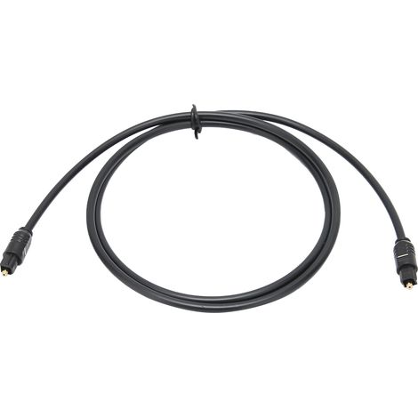 Câble audio numérique à fibre optique TosLink mâle-mâle, diamètre extérieur 4,0 mm, PVC, 1 m (1/5)
