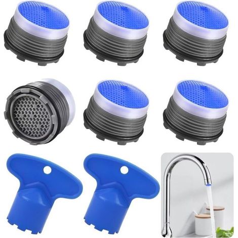 Set of 8 tap aerators, M18.5 tap filter aerator with 2 aerator wrenches (1/5)