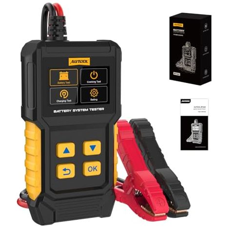 BT360 Testeur de batterie voiture 12 V 24 30-2000 CCA Analyseur système charge et chargement pour voitures, motos, camions, bateaux, véhicules - (1/5)