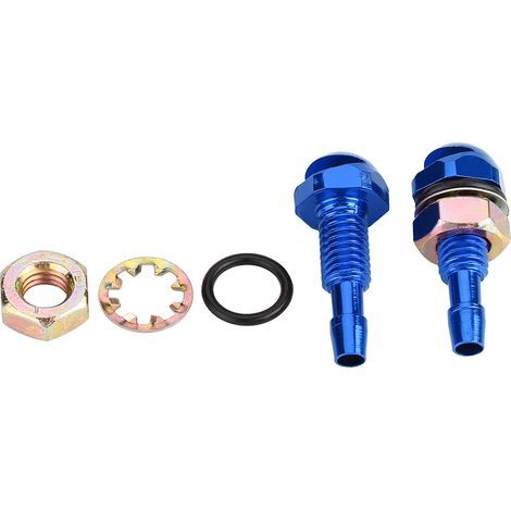 2 Stück Universal-Scheibenwaschdüse aus Aluminiumlegierung für Autos, blau (1/5)