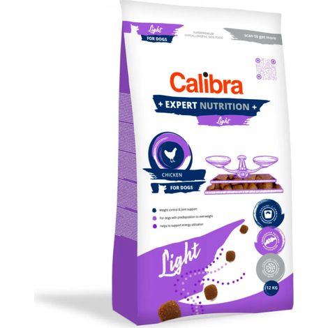 CALIBRA DOG Expert Nutrition, cibo secco leggero per cani, 12 kg