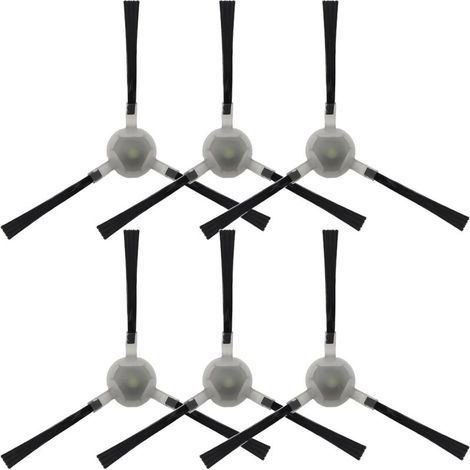 6pcs Vacuum Cleaner Side Brush Accessories For Lefant M210P M210 M210S M210B M213 M213S M2 For OKP Life K2 K3 K3A K4 K5 Replacement Soft High Quality (1/5)