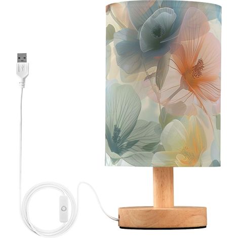 Fleurs Chambre Lampe de Table Décorative Veilleuse pour (1/5)