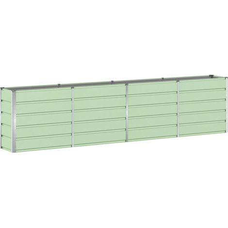 Maison Exclusive - Jardinera Verde 320 x 40 x 75 cm Acero